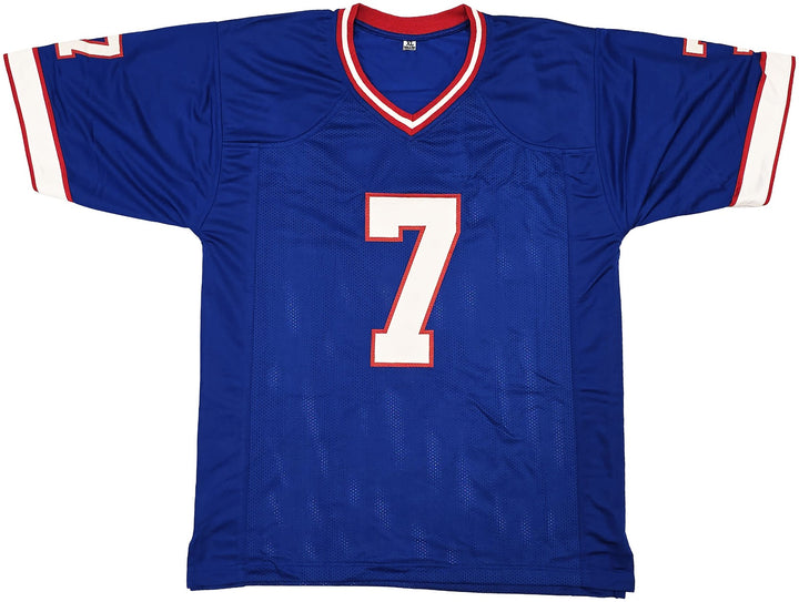 Buffalo Bills Doug Flutie Signed Blue Jersey Beckett Witness