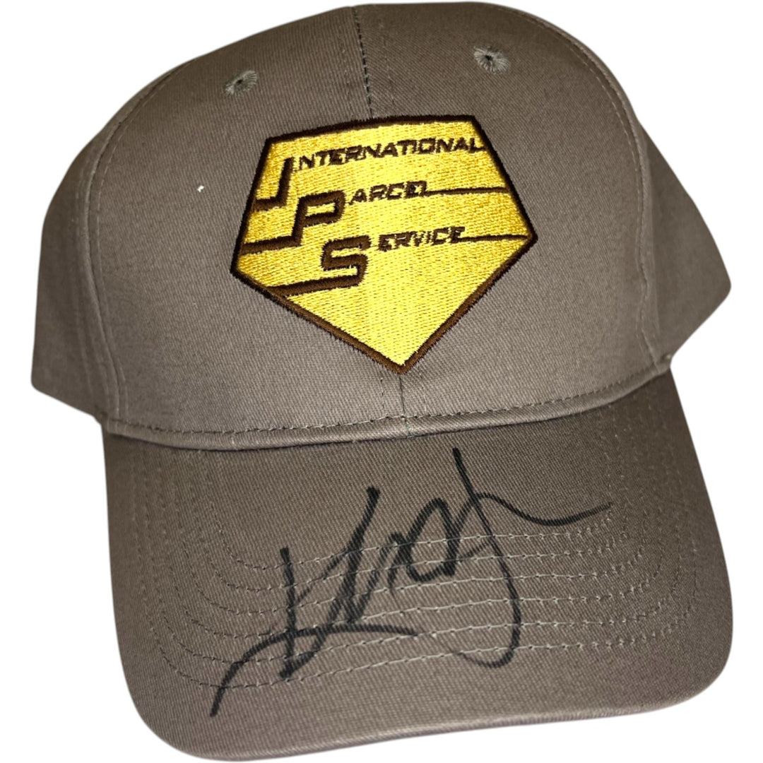 KEVIN JAMES SIGNED THE KING OF QUEENS HAT INTERNATIONAL PARCEL SERVICE IPS JSA