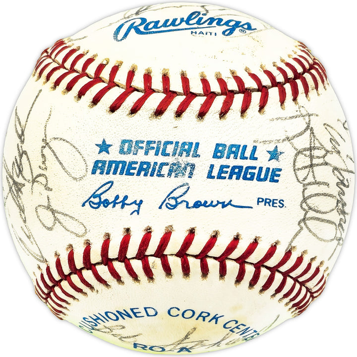 1984 Twins Team Signed Signed AL Baseball 22 Sigs Kirby Puckett Beckett #AD78203
