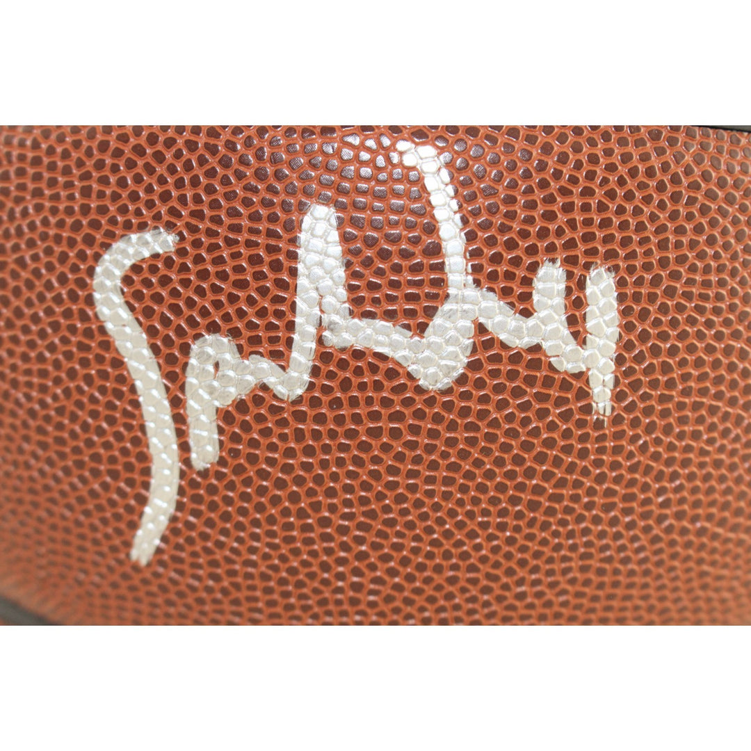 Spike Lee Autographed New York Knicks Logo Basketball Beckett Witness 51586