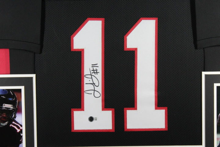 Julio Jones Autographed Pro Style Black XL Framed Jersey 35x43 Beckett 53753