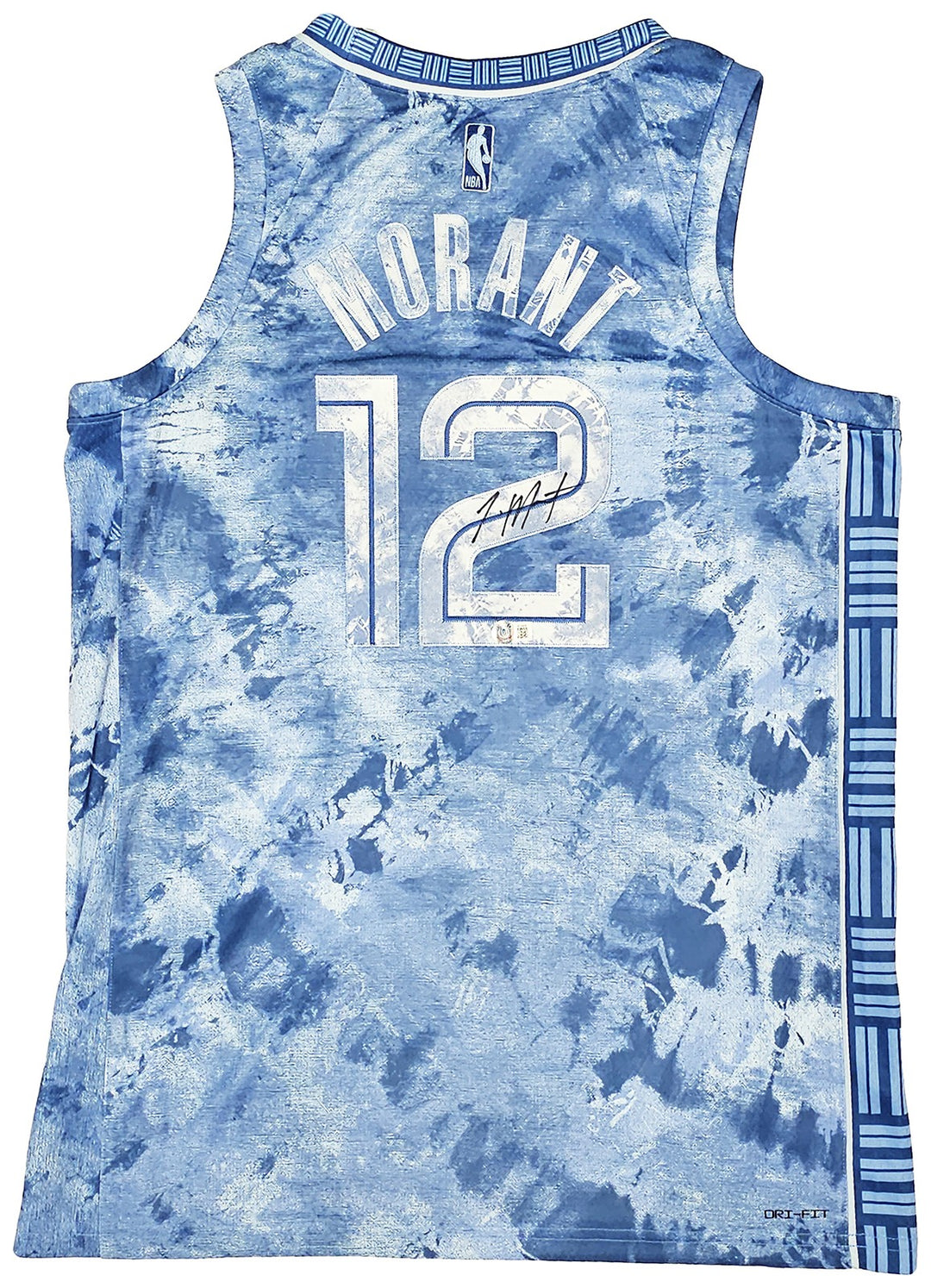 Grizzlies Ja Morant Auto Blue Jordan Creators The Paint Select Jersey 52 BAS