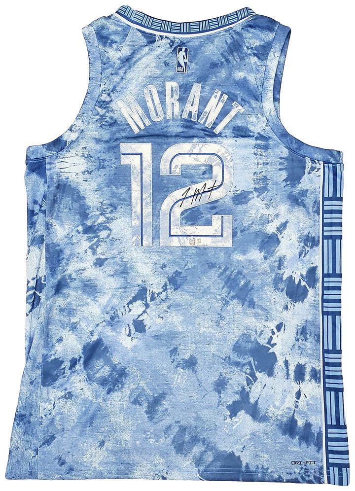 Grizzlies Ja Morant Auto Blue Jordan Creators The Paint Select Jersey 52 BAS