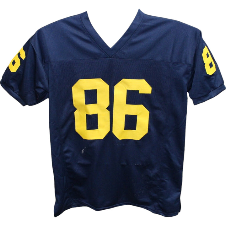 Luke Schoonmaker Autographed College Style Blue Jersey Beckett 42732