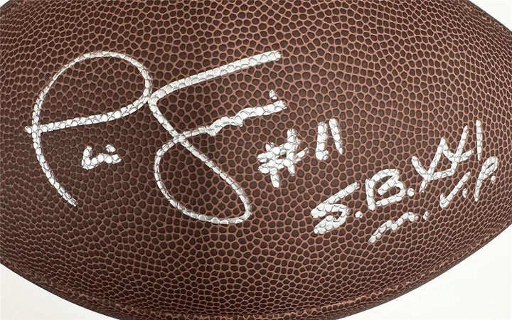Phil Simms signed "SB XXI MVP" NFL Football NY Giants autograph (B) Beckett BAS