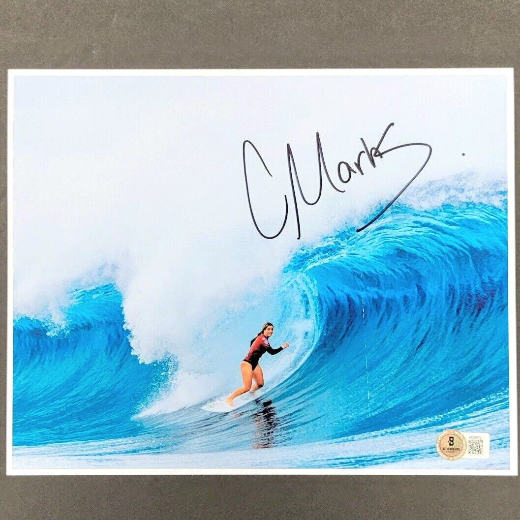 Caroline Marks signed 8x10 Photo USA Olympics Gold Surfer autograph~ Beckett BAS