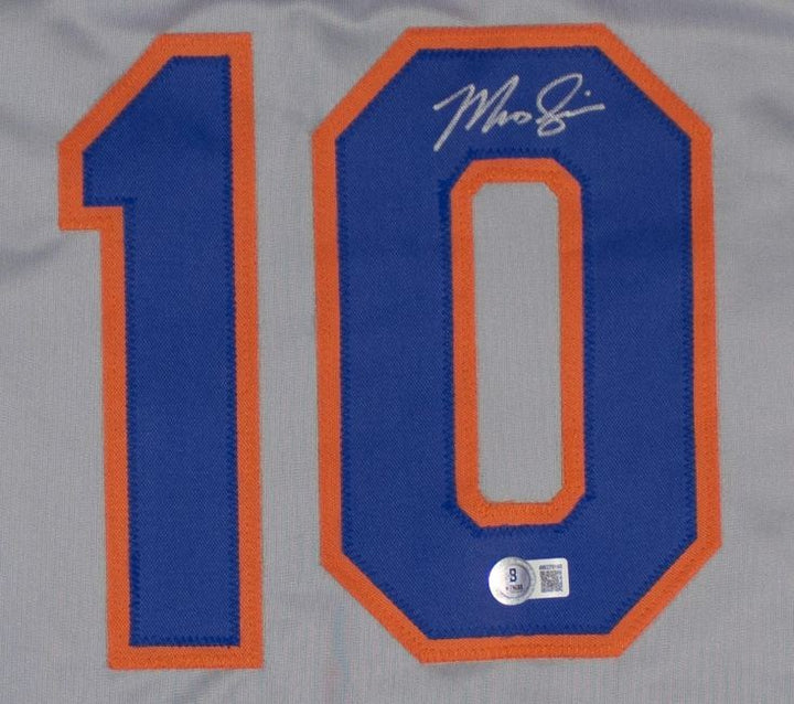 Marcus Semien New York Signed Gray Baseball Jersey BAS