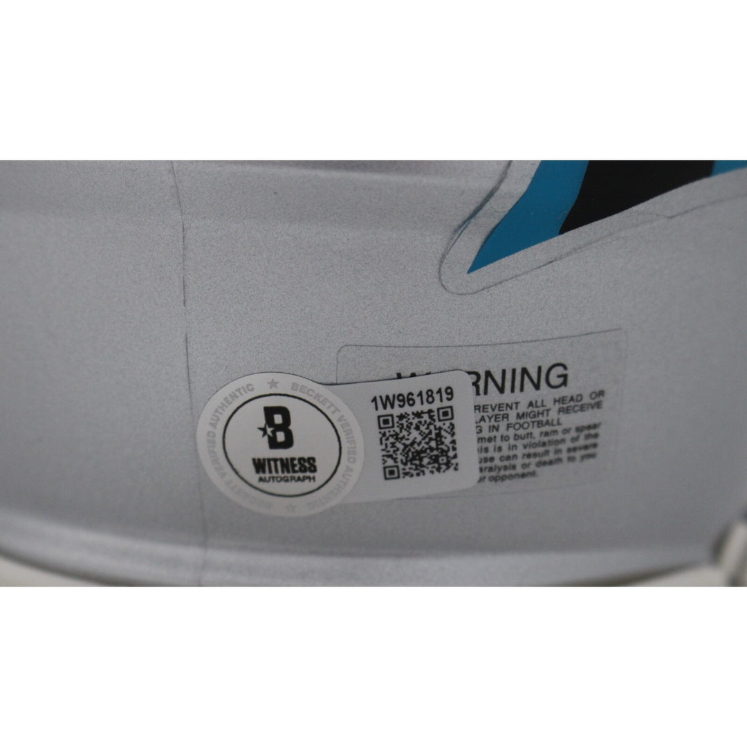 Julius Peppers Autographed Carolina Panthers Speed Mini Helmet Beckett 48138
