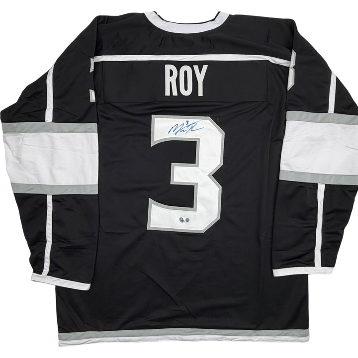 Autographed/Signed Matt Roy Los Angeles LA Black Hockey Jersey Beckett COA