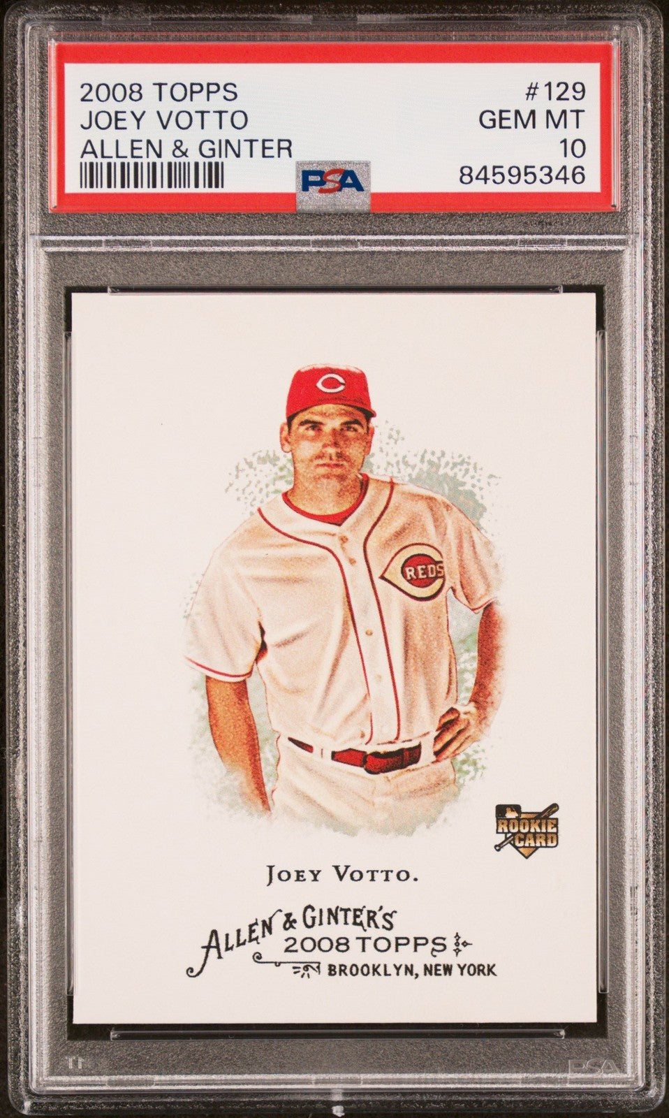 Graded 2008 Topps Allen & Ginter Joey Votto #129 Rookie RC Card PSA 10