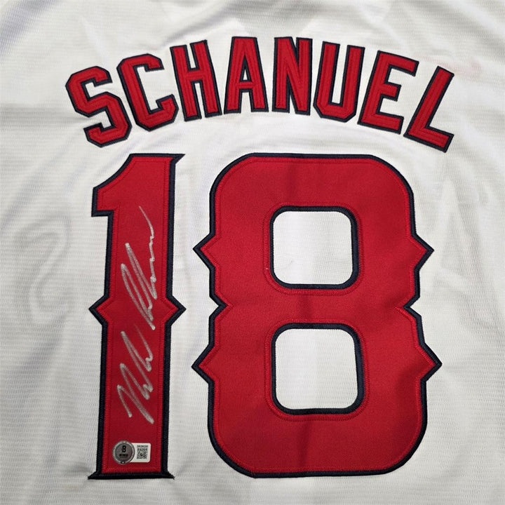 Nolan Schanuel signed Angels Jersey autograph ~ Beckett BAS