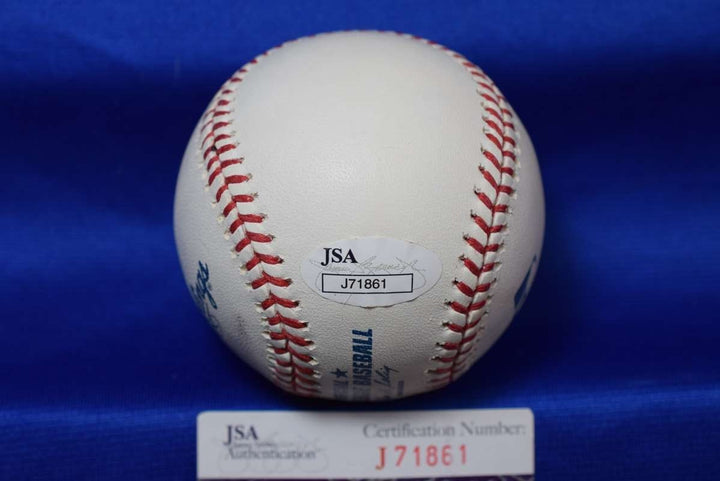 Gaylord Perry JSA Coa Autograph Major League OML Signed Baseball HOF 91