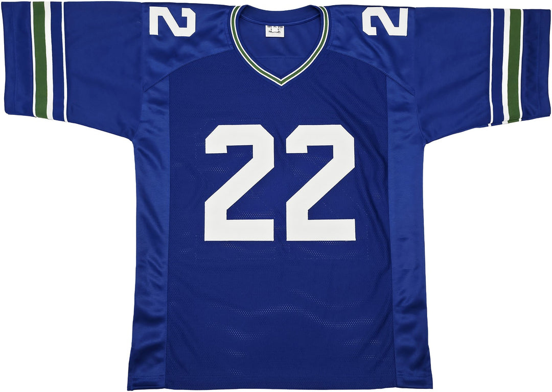 Seattle Seahawks Rashid Shaheed Autographed Blue Jersey MCS Holo