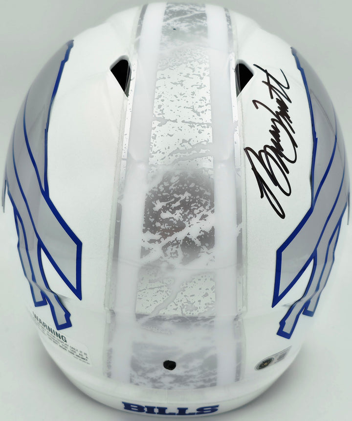 Bruce Smith Signed Bills Rivalries Full Size Speed Helmet BAS Witness