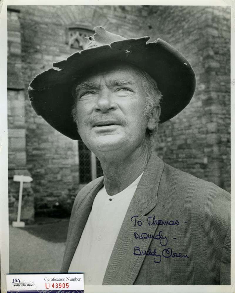 Buddy Ebsen JSA Coa Signed 8x10 Beverly Hillbillies Photo Autograph