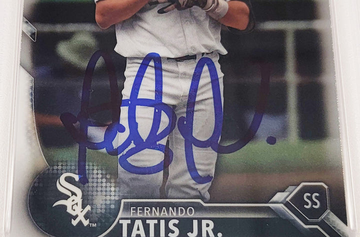 Fernando Tatis Jr. Signed 2016 Bowman Chrome Prospects RC BCP17 PSA 9 PSA/DNA