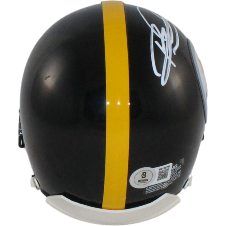 Rod Woodson Autographed Pittsburgh Steelers VSR4 Mini Helmet HOF Beckett W 55061
