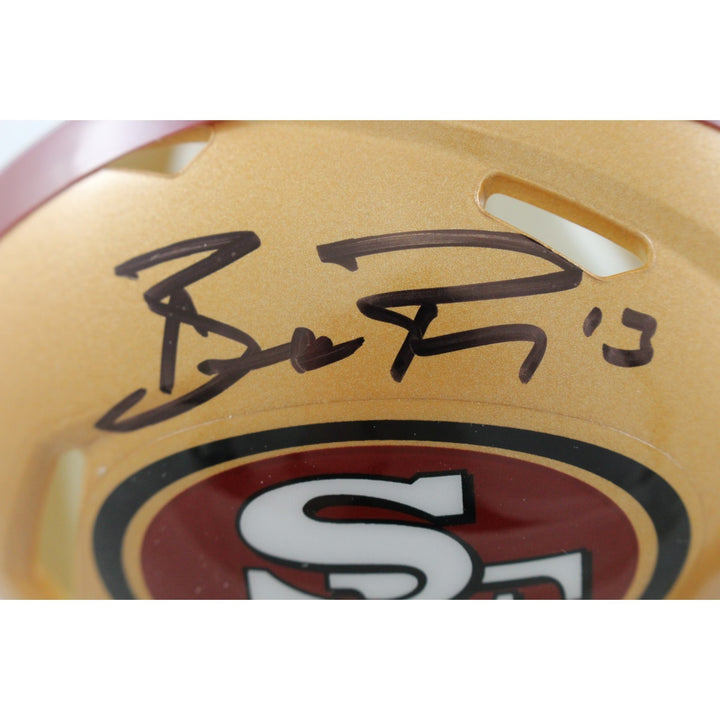 Brock Purdy Autographed San Francisco 49ers Mini Helmet Beckett Witness 56913