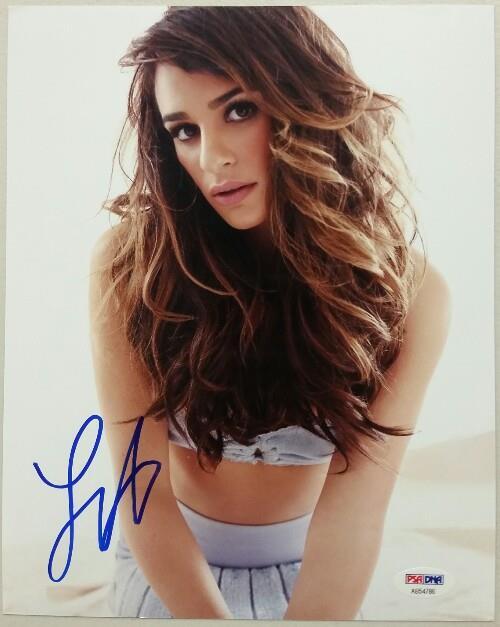 Lea Michele Autograph GLEE Signed 8x10 Photo PSA/DNA COA #3
