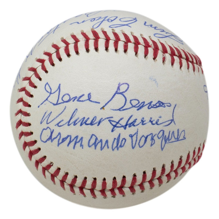 Negro League Legends Multi Signed Baseball 7 Signatures BAS AA13299