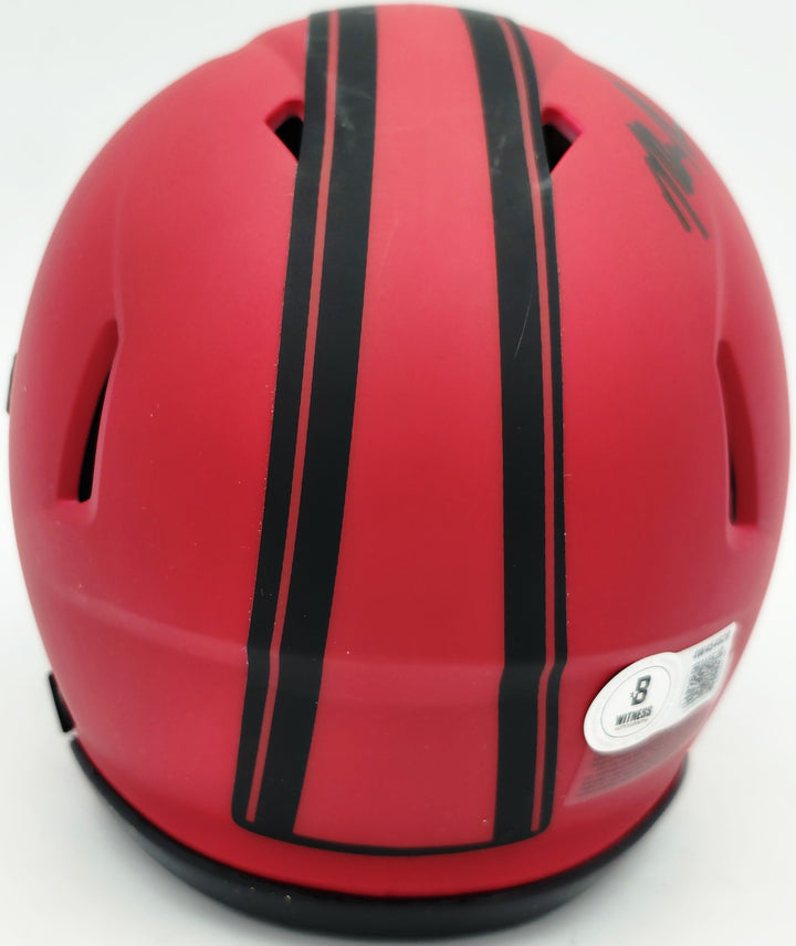 Mike Singletary Signed 49ers Rave Red Speed Mini Helmet Beckett Witness