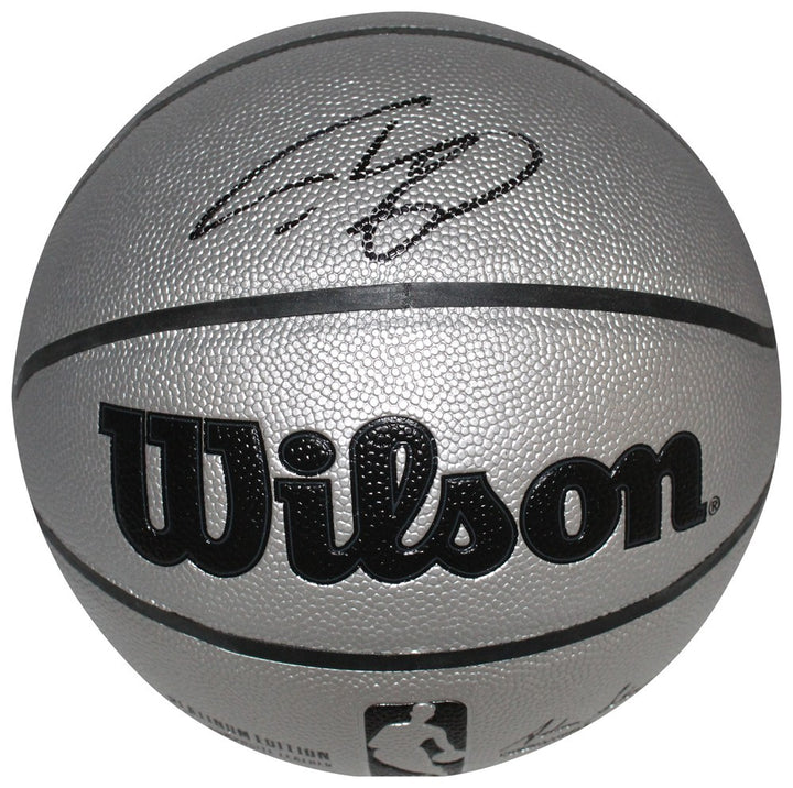 Shaquille O'Neal Autographed Los Angeles Lakers Silver Basketball Beckett 40875