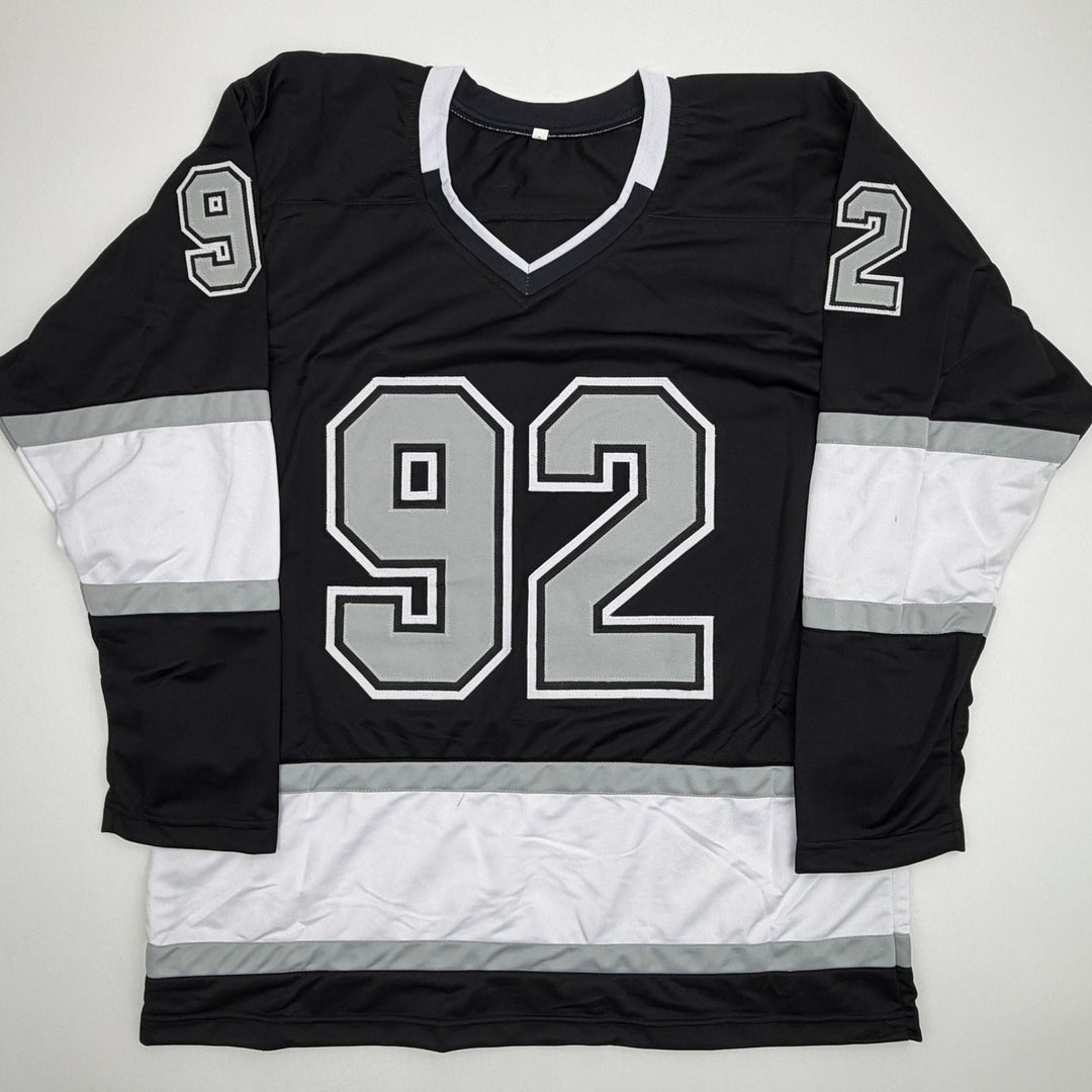 Autographed/Signed Brandt Clarke Los Angeles Black Jersey Beckett BAS COA