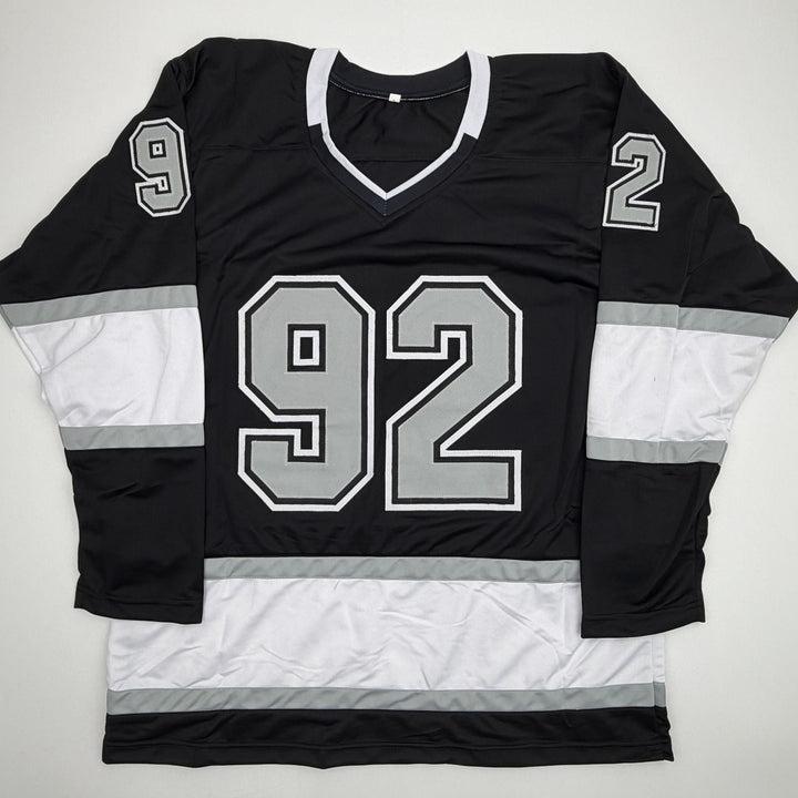 Autographed/Signed Brandt Clarke Los Angeles Black Jersey Beckett BAS COA