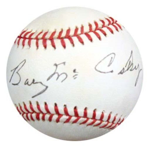 Barney McCosky Signed NL Baseball Detroit Tigers, Oakland A's PSA/DNA