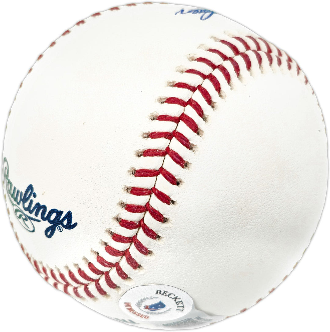 Dave Concepcion Auto MLB Baseball Reds "Reds HOF" (Smudged) Beckett Wit #W529109