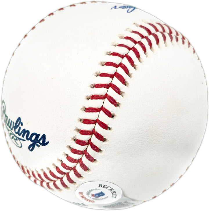 Dave Concepcion Auto MLB Baseball Reds "Reds HOF" (Smudged) Beckett Wit #W529109