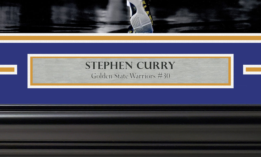 Stephen Curry Signed Framed 16x20 Photo Golden State Warriors Spotlight JSA
