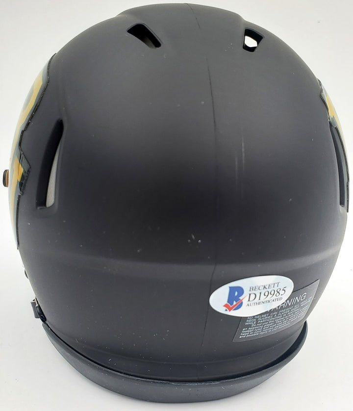 Josh Gordon Signed Baylor Bears Matte Black Speed Mini Helmet Beckett