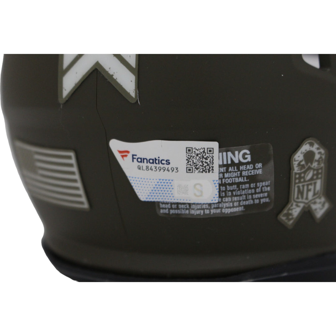 Devonta Smith Signed Philadelphia Eagles 22 Salute Mini Helmet FAN 44930