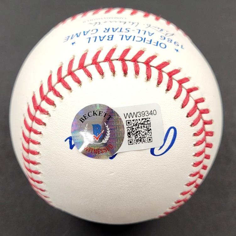 Chili Davis signed 1986 All Star Game Baseball autograph Giants BAS Beckett Holo