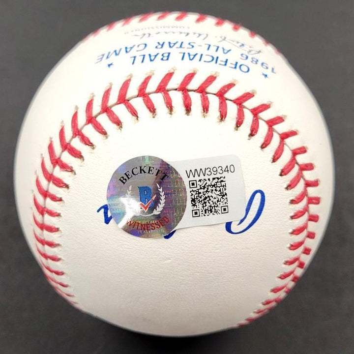 Chili Davis signed 1986 All Star Game Baseball autograph Giants BAS Beckett Holo