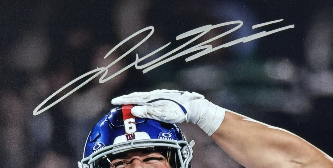 Jaxson Dart Cam Skattebo Signed 16x20 Photo Framed Giants Rookie Auto Fanatics