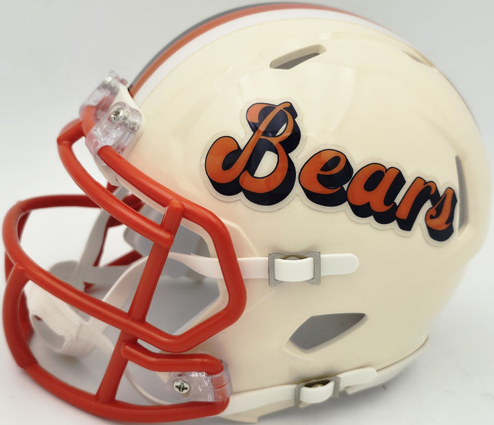 Brian Urlacher Signed Bears Cream Retro Mini Helmet HOF 18 Beckett