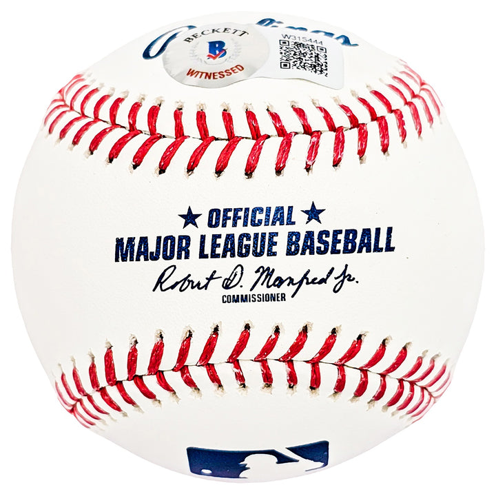 Chuck Knoblauch Signed Official MLB Baseball Yankees "91 AL ROY" Beckett Witness