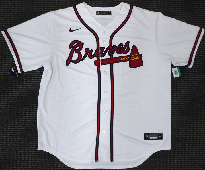 Atlanta Braves Ronald Acuna Jr. Signed Nike White Jersey Size XL Beckett BAS