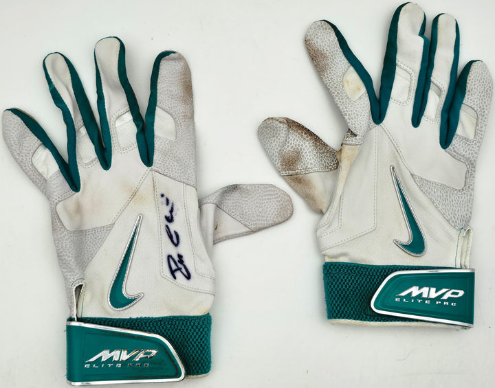 Robinson Cano Signed 2014 Nike Game Used Batting Gloves Mariners