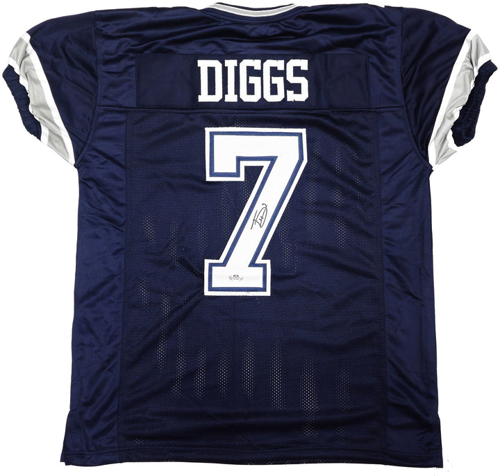 Dallas Cowboys Trevon Diggs Autographed Signed Blue Jersey PSA/DNA