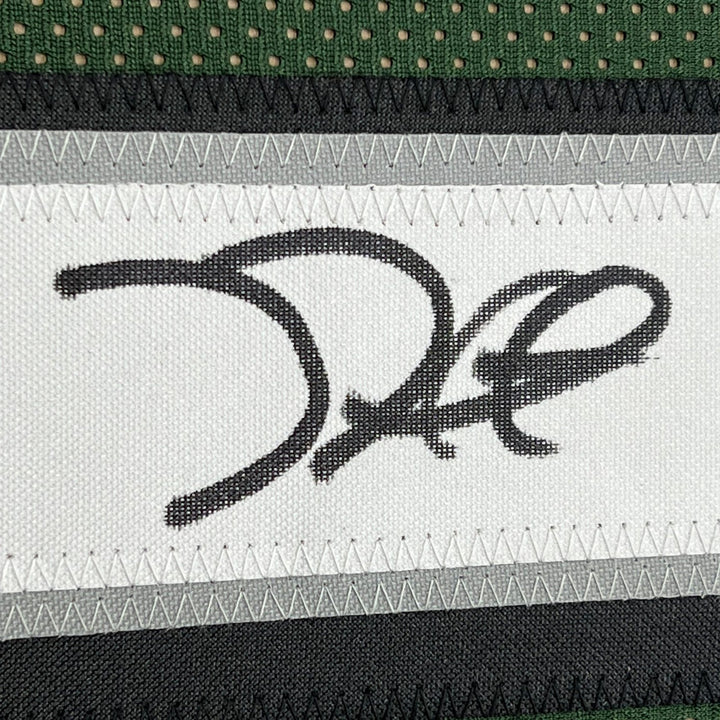 Framed Signed Jalen Hurts 35x39 #1 Philadelphia Green Jersey JSA COA