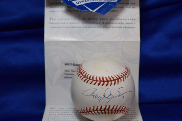 Roger Clemens Upper Deck Coa Autograph American League Signed Baseball