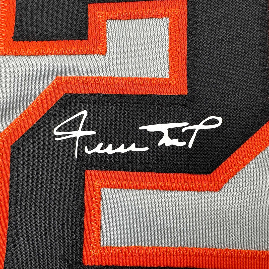 Facsimile Autographed Willie Mays San Francisco Grey Reprint Auto Jersey Mens XL
