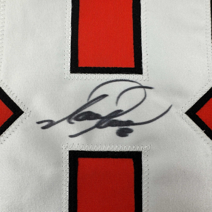Autographed/Signed Mark Recchi Philadelphia Orange Hockey Jersey JSA COA