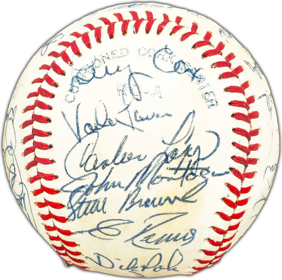 1977 Mariners Autographed AL Baseball Inaugural Year 26 Sigs JSA XX97490