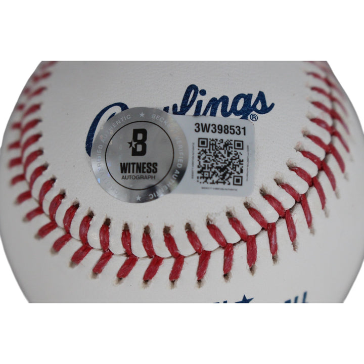 Pedro Martinez Signed Boston Red Sox OML Baseball Who's Your Daddy Beckett 51590