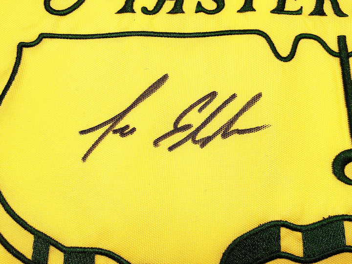 Lee Elder Signed Framed 2021 Masters Golf Pin Flag Honorary Starter Beckett BAS