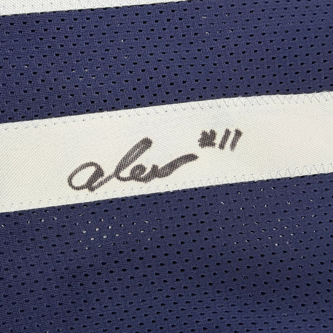 Autographed/Signed Alex Karaban UConn Connecticut Blue Jersey Beckett BAS COA